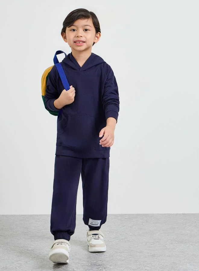 Styli Toddler Unisex Cotton Hoodie With Kangaroo Pocket