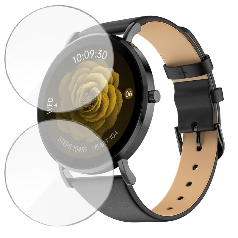 HELLOSCREEN 2-Pack | Screen Protector Guard for Noise Diva 2 | 1.2 inch | Smartwatch - Flexible & Ultrathin TPU Film, 9H Scratch Resistant, Bubble Free - Not Tempered Glass - Image 1