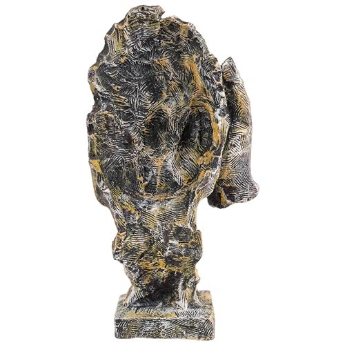 zart Resin Multicolour Closed Eyes Men Face Showpiece,Decorative (6Inch) - Image 5