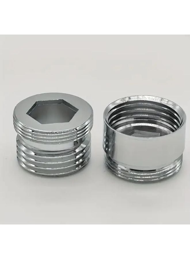 محول صنبور متين من النحاس الصلب G1 2 إلى 22 ملم مع تعديل تدفق المياه المضاد للتسرب - Image 5