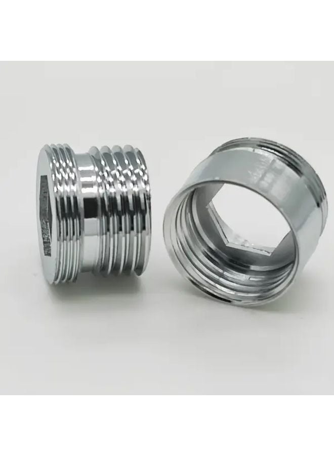 محول صنبور متين من النحاس الصلب G1 2 إلى 22 ملم مع تعديل تدفق المياه المضاد للتسرب - Image 3