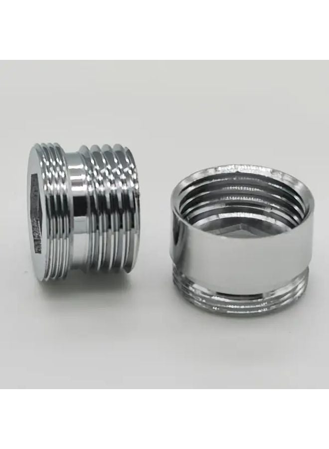 محول صنبور متين من النحاس الصلب G1 2 إلى 22 ملم مع تعديل تدفق المياه المضاد للتسرب - Image 2