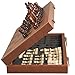 OUMODA Magnetic Chess Set for Adult Kid 154 Leather Chess Board with Handmade Chess Piece Including 2 Extra Queens and Storage Slot Folding Portable Travel Chess Game for Beginner and Professional - Image 2