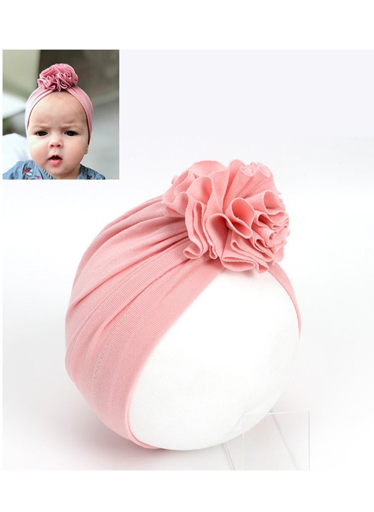 Generic - Children's Pleated Multi-Color Floral Hat Pink - Image 1