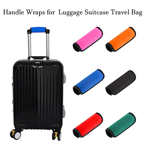 Jcpmcxs 2 Pack Luggage Handle Wraps for Suitcase, Bright Color Comfort Soft Handle Covers (Blue) - Image 3