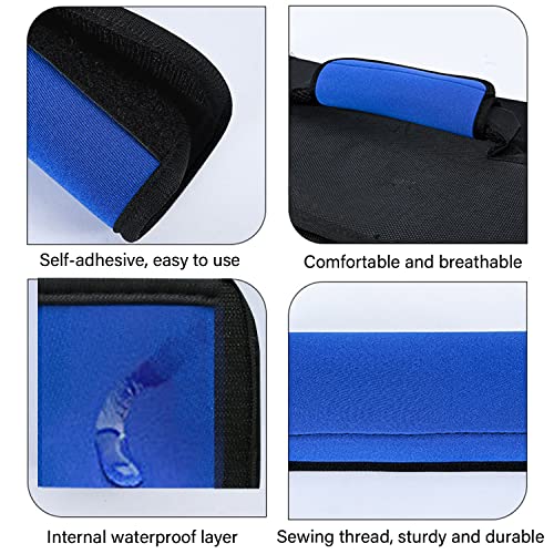 Jcpmcxs 2 Pack Luggage Handle Wraps for Suitcase, Bright Color Comfort Soft Handle Covers (Blue) - Image 4