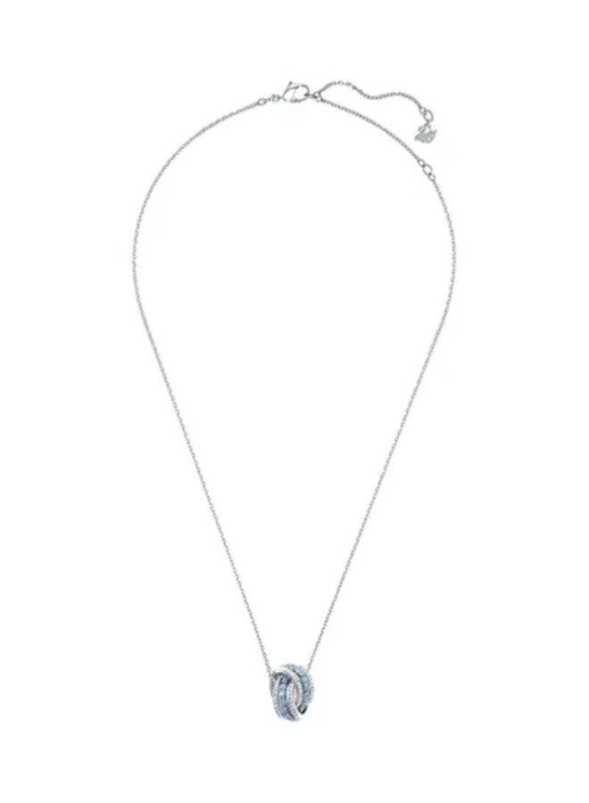 Further Rhinestone Studded Pendant Necklace - Image 1