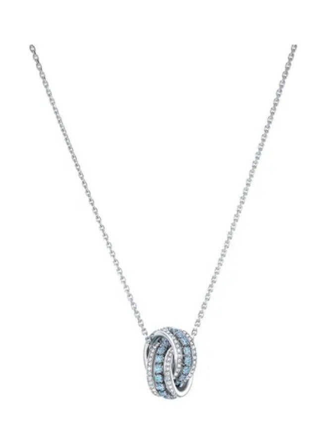 Further Rhinestone Studded Pendant Necklace - Image 2