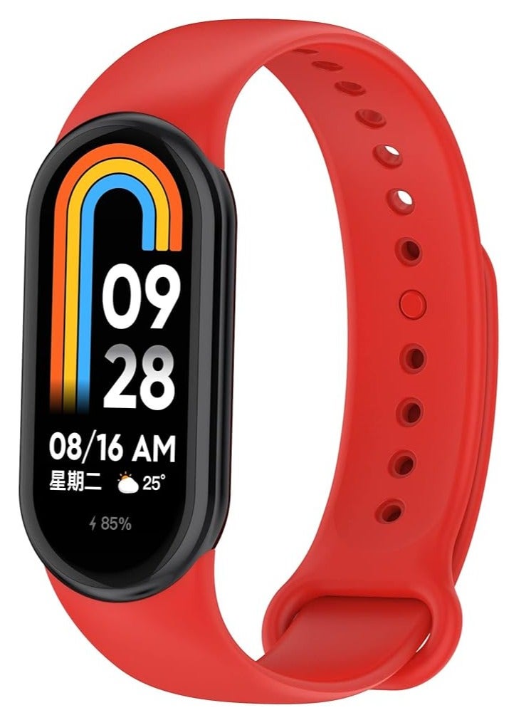Compatible with Xiaomi Mi band10/ Xiaomi Mi band 9/ Xiaomi Mi band 8 Replacement Strap, Silicone Skin-Friendly Wrist Strap Sports Wristbands for Women Men Xiaomi Band 8/9/10 - Image 1