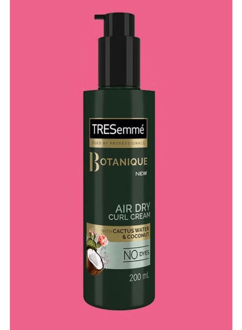 تريزيمي كريم تريسمي بوتانيك لتجعيد الشعر بالتجفيف الهوائي مع ماء الصبار وجوز الهند - 200 مل - Image 2
