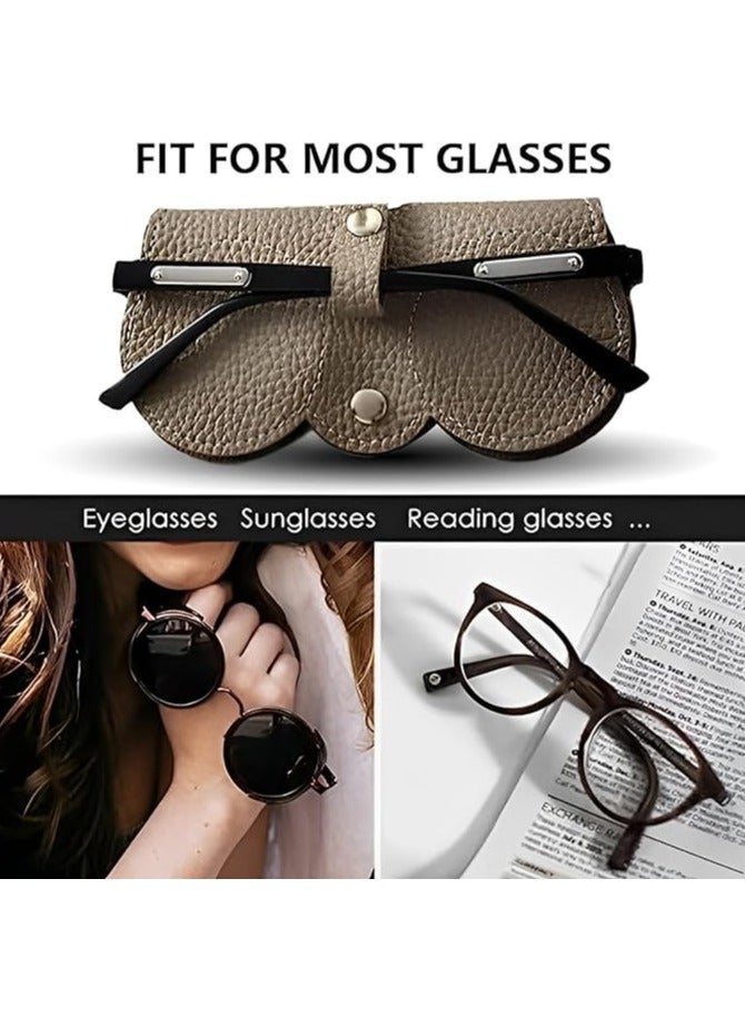 4 قطعة نظارات شمسية حالة تخزين حقيبة النظارات الشمسية المحمولة حالة النظارات ، وحقيبة النظارات مع الحبل ، للجنسين - Image 4