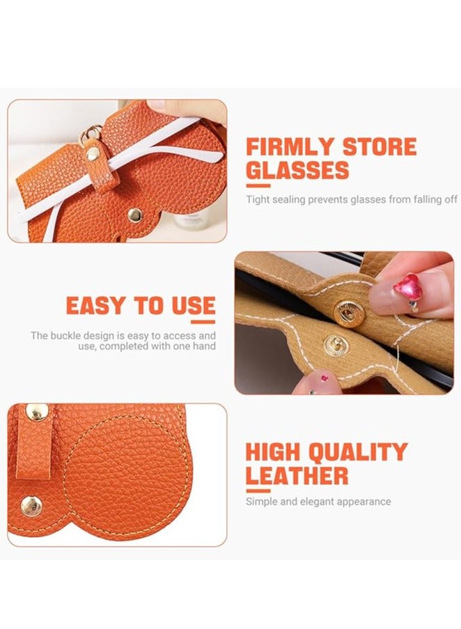4 قطعة نظارات شمسية حالة تخزين حقيبة النظارات الشمسية المحمولة حالة النظارات ، وحقيبة النظارات مع الحبل ، للجنسين - Image 5