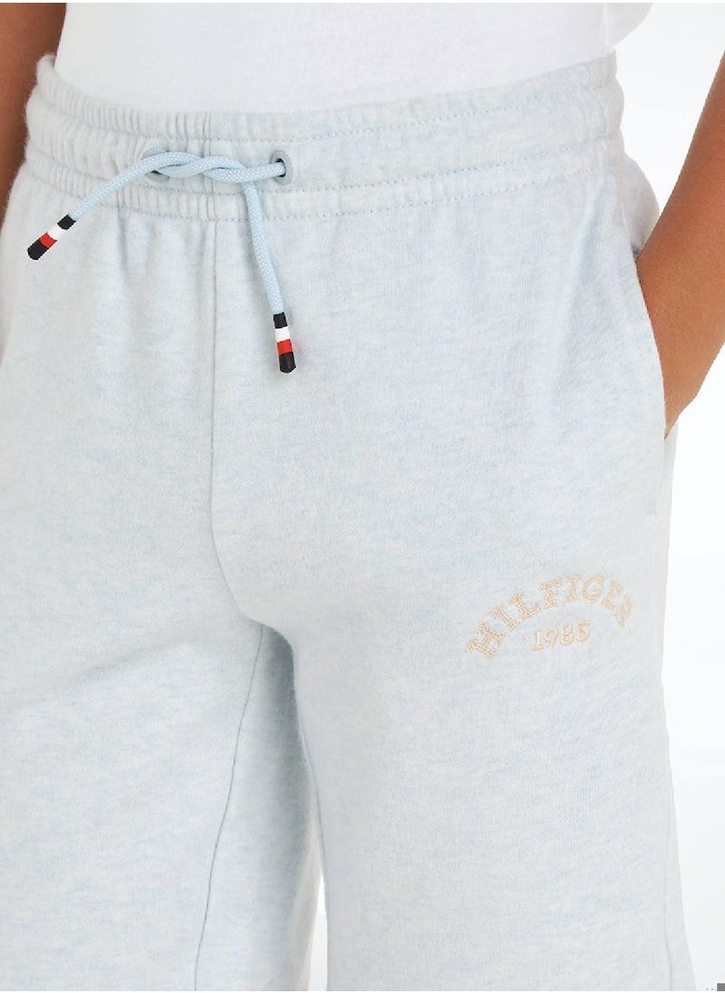 TOMMY HILFIGER Boys' Monotype 1985 Collection Arch Sweatshorts - Cotton, Blue  - Image 5