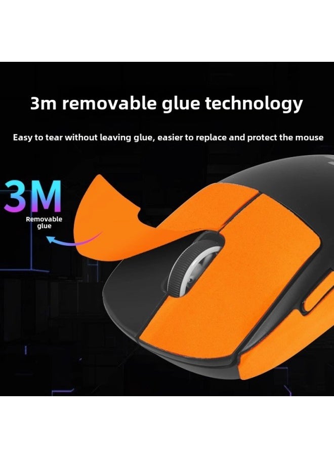 Generic - For Logitech GPW1 Mouse Paste Generation Four Generation Anti-slip Paste Gpw4 Sticker Eagle Eye Rosefinch Palm Paste Sweat-absorbent Film-color:Gpw1/gpw4 Zhuque [half Pack] Gradient Color Printed Mouse Sticker - Image 1