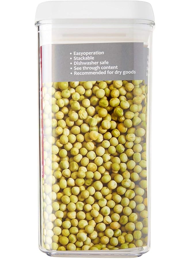 فيلي وعاء تخزين طعام مستطيل من فليب تايت، شفاف وأبيض، سعة 1.2 لتر، NLQ408A 60 - Image 3