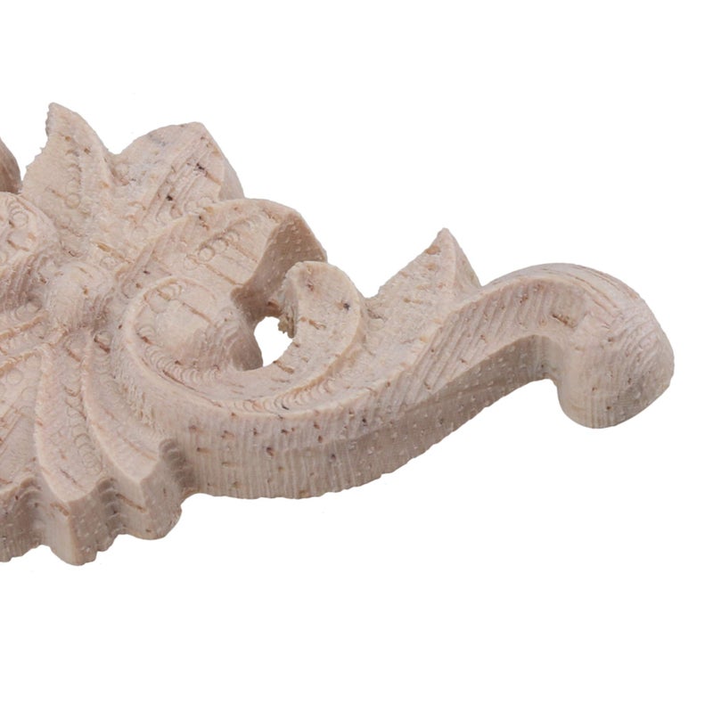 Mxfans Type C-15 Wood Carved Decal Corner Onlay Applique Flower 40x40mm Pack of 20 - Image 5