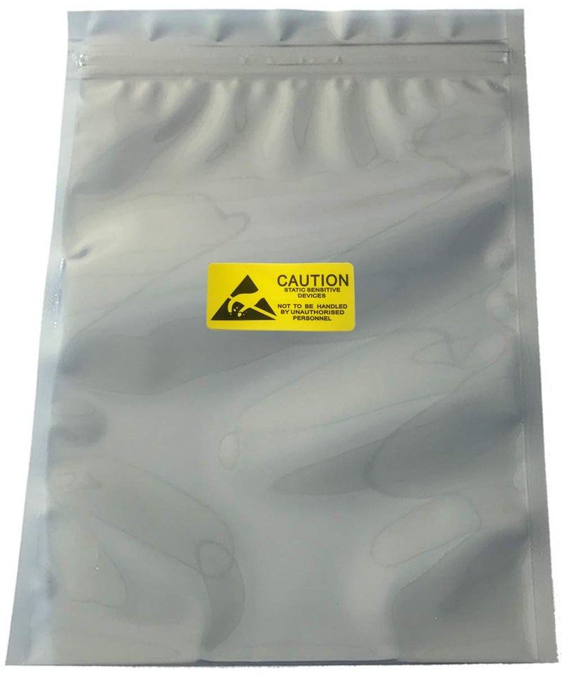 Daarcin 30pcs Anti Static Resealable Large Size Bags 11x13in/28x33cm ESD Bag for Motherboard HDD and Electronic Device,Antistatic Bags for Graphics Card (30pcs 11x13/28x33cm)