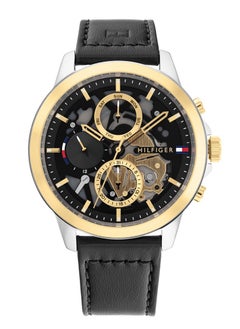 Tommy Hilfiger Plus Black and Gold Men's Watch 1710474  - Image 1