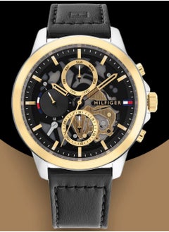 Tommy Hilfiger Plus Black and Gold Men's Watch 1710474  - Image 3
