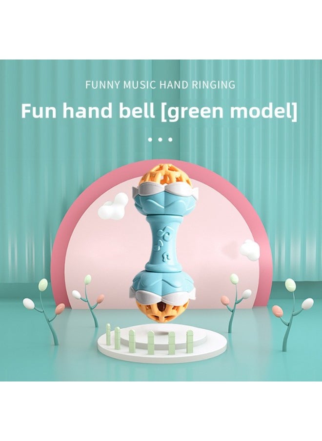 Baby Gum Hand Rattle Rattle Sand Hammer Light Music Piano Hand Beat Drum Newborn Early Education Toys-Specifications:Sand Hammer Rattle (green)  - Image 1