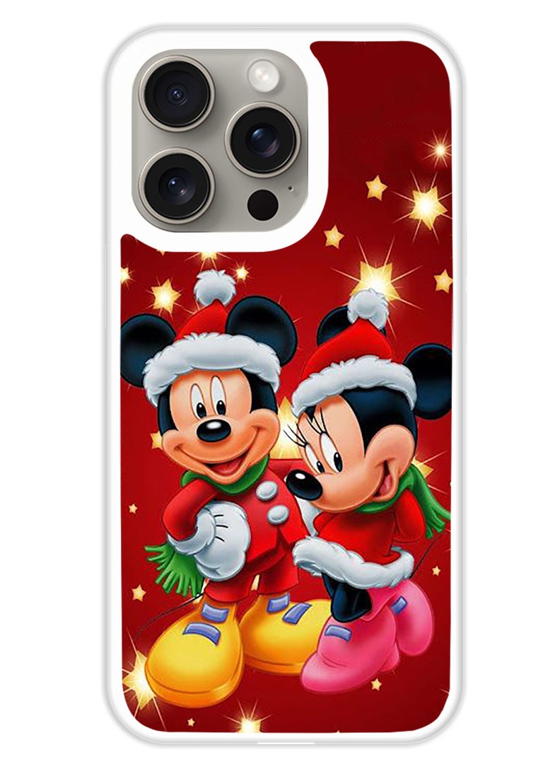 Theodor Protective Case Cover For APPLE IPHONE 15 Pro Mickey Mouse (White Bumper) - Image 1