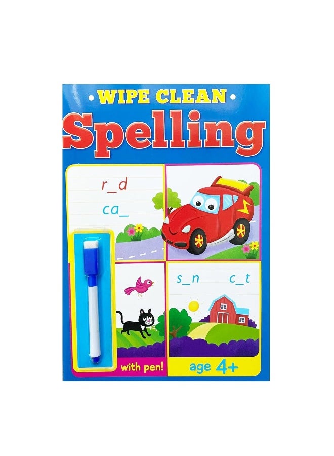 Spelling With Pen Wipe Clean Age 4 Plus - Image 1