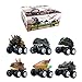 DINOBROS Dinosaur Toy Pull Back Cars 6 Pack Dinosaur Boy Toys Age 34567 Dino TRex Games - Image 2
