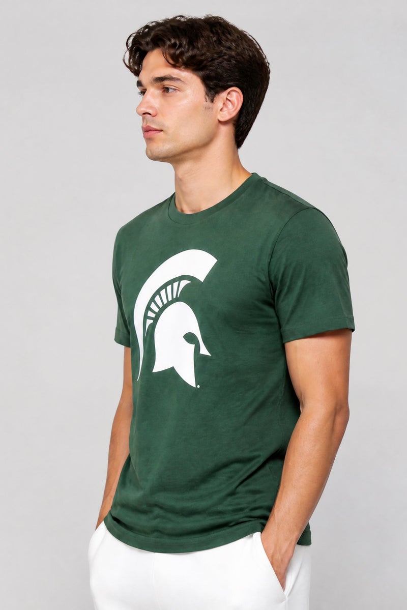 Fanatics Men Sportswear Fit NCAA Primary Logo Short Sleeve Training T-Shirt, Green - Image 5