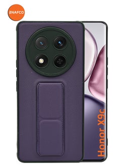 NAFCO For Honor X9c - Soft  Silicone Dual Tone Case With Magnetic Hand Grip Holder And Kickstand - Purple  - Image 1