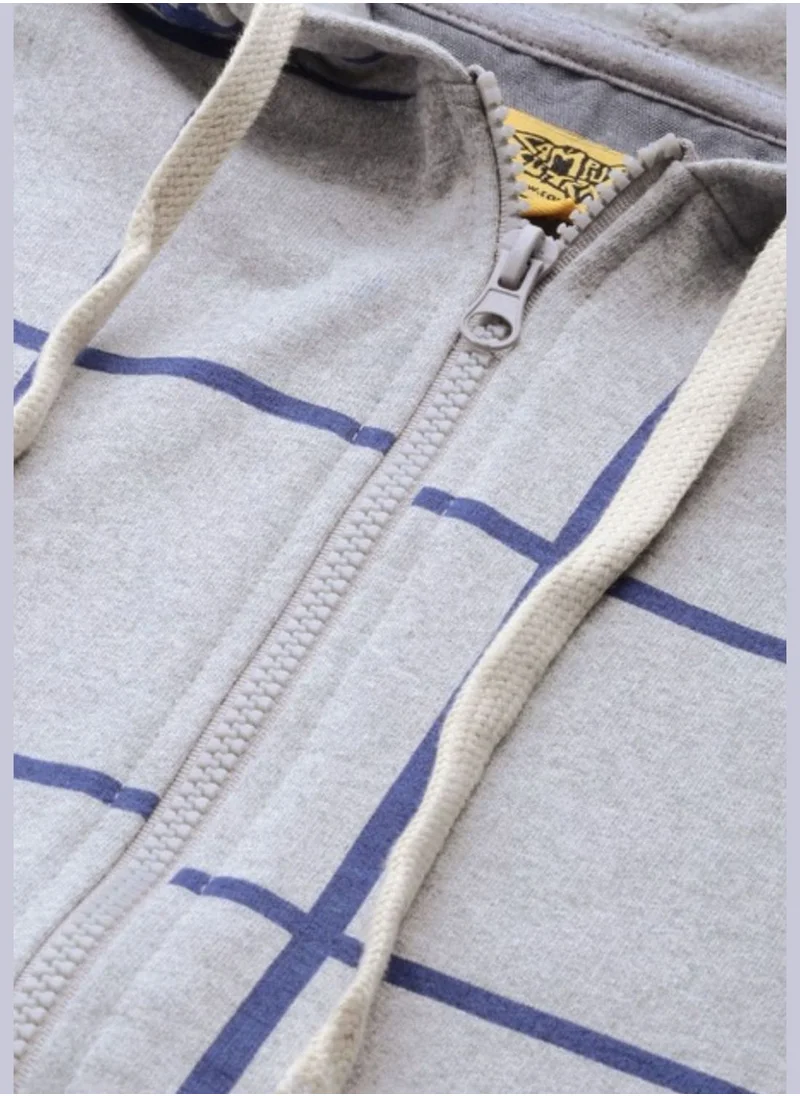 Campus Sutra Front Pocket Printed Hoodie