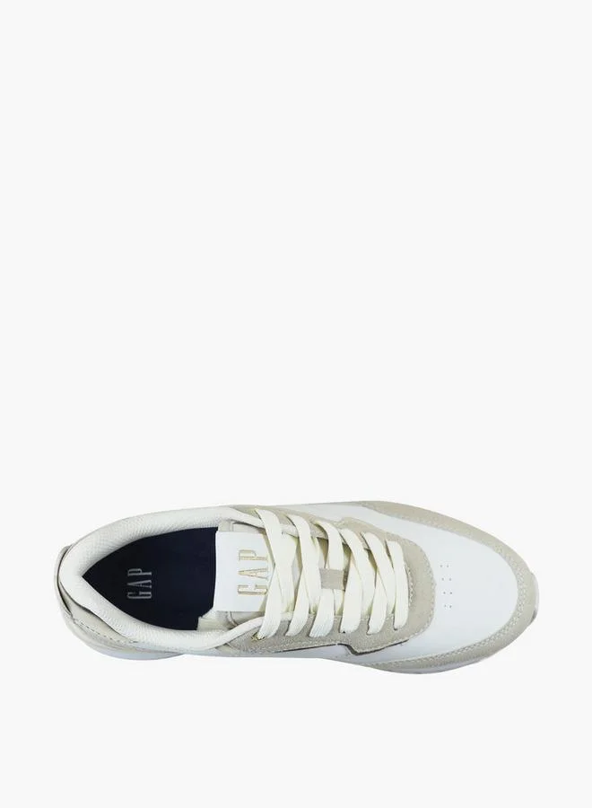 Gap CREAM Women Concord Lace-Up Ankle Sneakers for Women | Best Price UAE