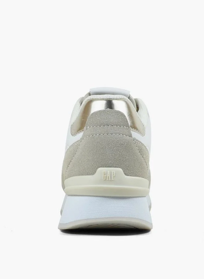 Gap CREAM Women Concord Lace-Up Ankle Sneakers for Women | Best Price UAE