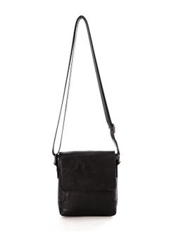 M&O M&O Leather Small Cross-body Men Bag -  Black  - Image 1