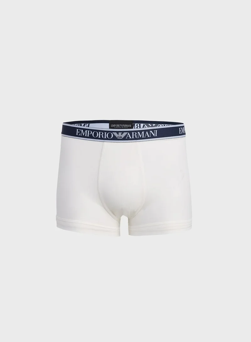 EMPORIO ARMANI 3 Pack Logo Band Assorted Trunks