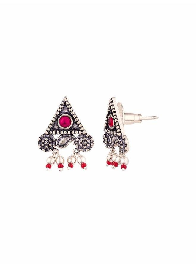 VOYLLA Abhira Triangle Stud Earrings  - Image 3