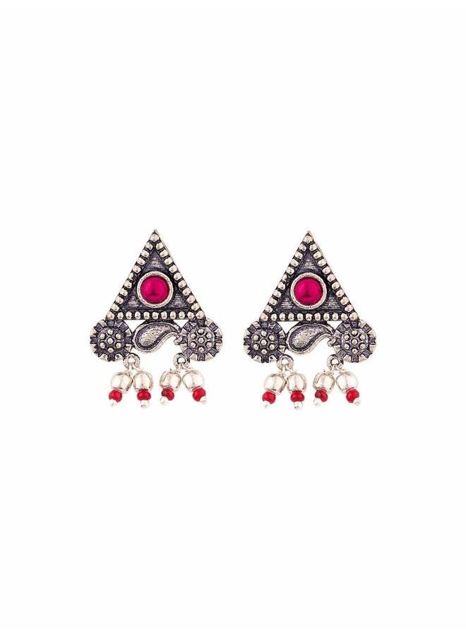 VOYLLA Abhira Triangle Stud Earrings  - Image 2