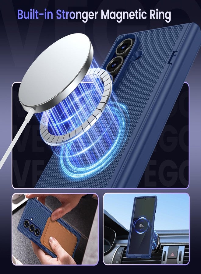 VEGO for Samsung Z Fold 7 Case with Screen Protector[Compatible with Magsafe][with Belt Clip][Hinge Protection] Hard PC Anti-Drop Protective Magnetic Phone Case for Samsung Galaxy Z Fold 7 Blue - Image 2