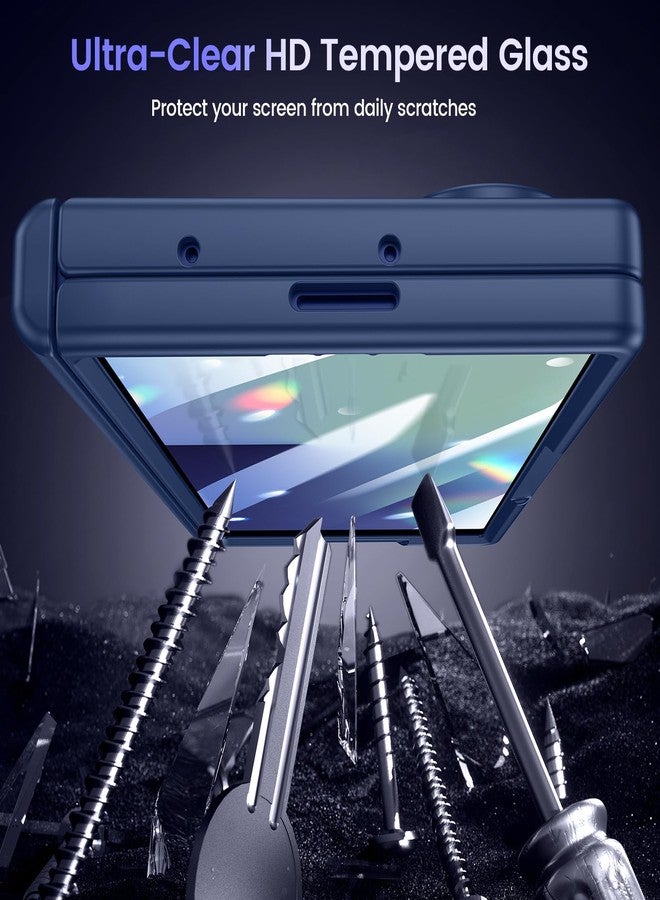 VEGO for Samsung Z Fold 7 Case with Screen Protector[Compatible with Magsafe][with Belt Clip][Hinge Protection] Hard PC Anti-Drop Protective Magnetic Phone Case for Samsung Galaxy Z Fold 7 Blue - Image 5