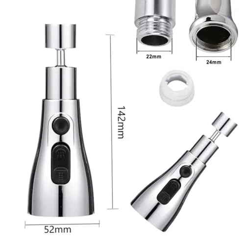 MOROVIK Tap Extender for Kitchen Sink, Flexible Faucet with Tap Extension for Convenient Use Upgrade Your Kitchen Sink with Flexible Tap for Easy Access (Sink Faucet 4 IN 1) - Image 3