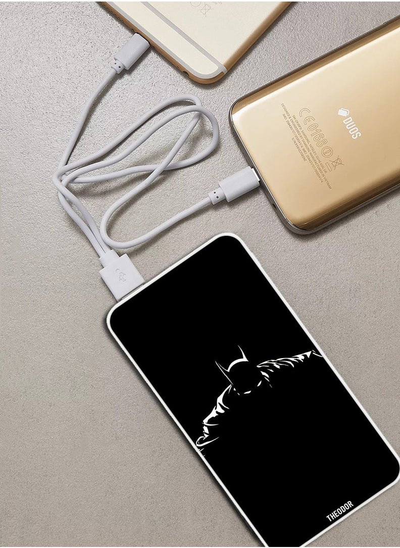 Theodor - 10,000 mAh Super Fast Charging Ultra Compact Power Bank with Quick Charge & Power Delivery, Portable Charger For iPhone and Android Batman - Image 1