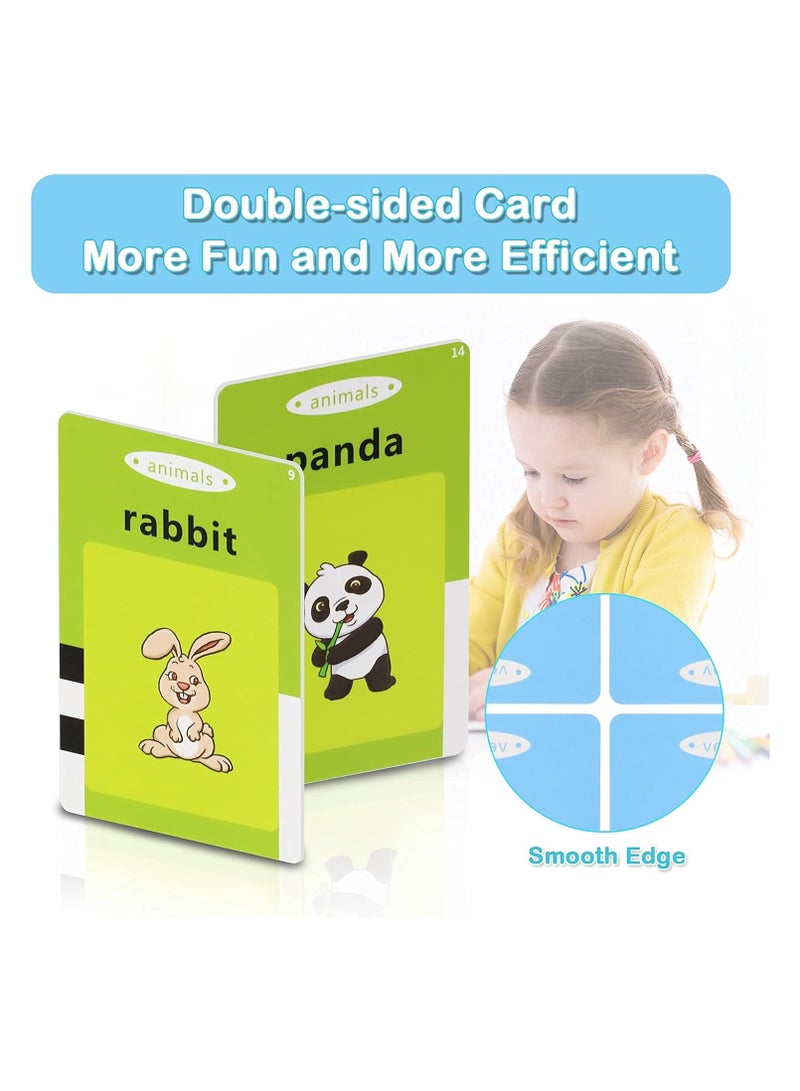 ايه دبليو اتش  لعبة تعليمية Topcolor للأطفال، استمع وتعلم بطاقات فلاش مسموعة للأطفال الصغار 1 2 3 4 5 6 سنوات، جهاز البطاقات التعليمية للأولاد والبنات مع 112 قطعة... - Image 4