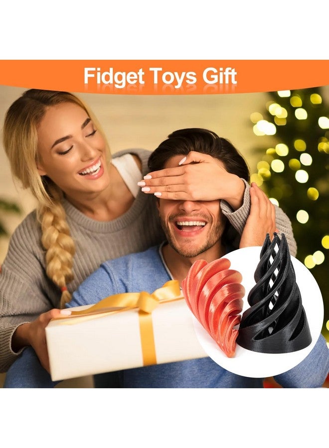 SIMXEN 3D Printed Spiral Cone Toy,Impossible Cone Fidget Toy,Mini Vortex Thread Illusion,Fidgets Toys for Anxiety ADHD,Desktop Decor,Sensory Fidget Toys Triangle Game for Kids Adult - Image 5