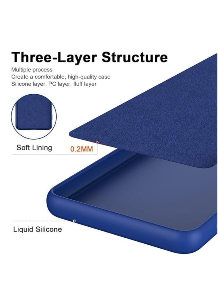 Motorola Edge 50 Case Cover with Inner Velvet Fabric Lining Cushion Case Shockproof Camera Protection Back Cover for Motorola Edge 50 6.7-inch - Image 3