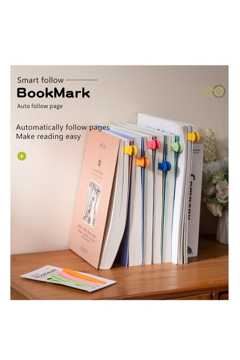 3pcs Smart Clip Bookmark,Silicone Pagekeeper Book Mark This smart bookmark helps you mark book pages and insert them into novels suitable for students, writers, readers, etc. - Image 4