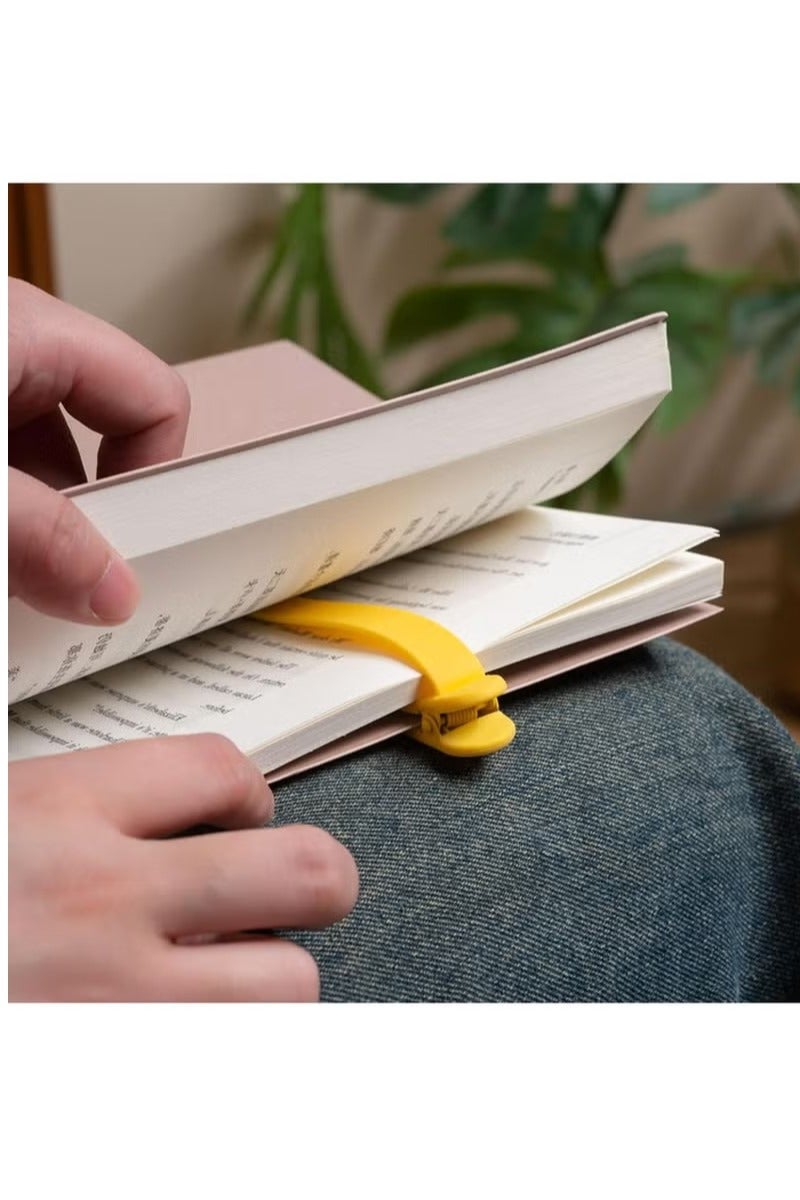 3pcs Smart Clip Bookmark,Silicone Pagekeeper Book Mark This smart bookmark helps you mark book pages and insert them into novels suitable for students, writers, readers, etc. - Image 2