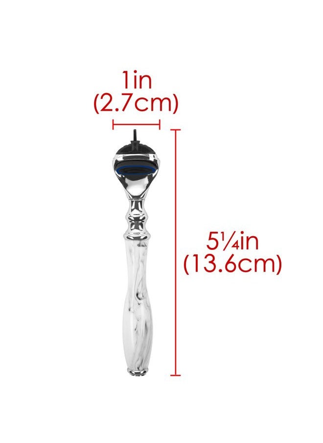 Linkidea - Razor Handle, Men's Shaving Razor Replacement Handle, Shaver Handle Compatible with Fusion 5 Proshield & Proglide Blade Refill - Image 1