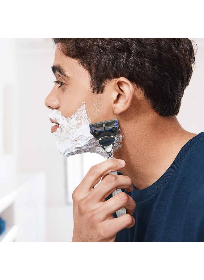Linkidea - Razor Handle, Men's Shaving Razor Replacement Handle, Shaver Handle Compatible with Fusion 5 Proshield & Proglide Blade Refill - Image 1