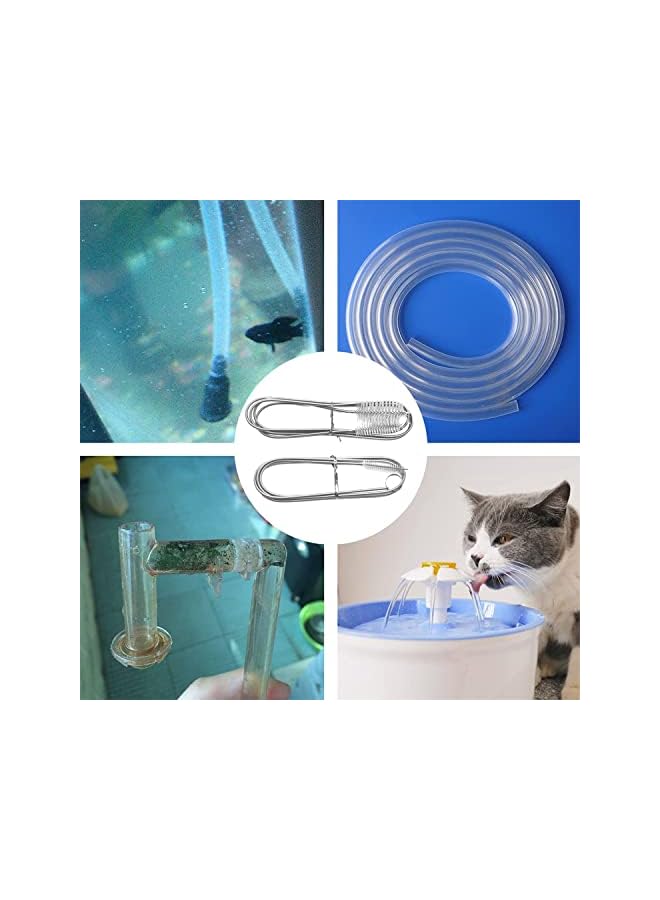 Excefore Tube Cleaning Brushes, Flexible Refrigerator Scrub Brush, Drain Pipe Cleaning Kit Stainless Steel Nylon Flexible Drain Tube Cleaning Brushes for Home Kitchen (2 Pcs) - Image 5