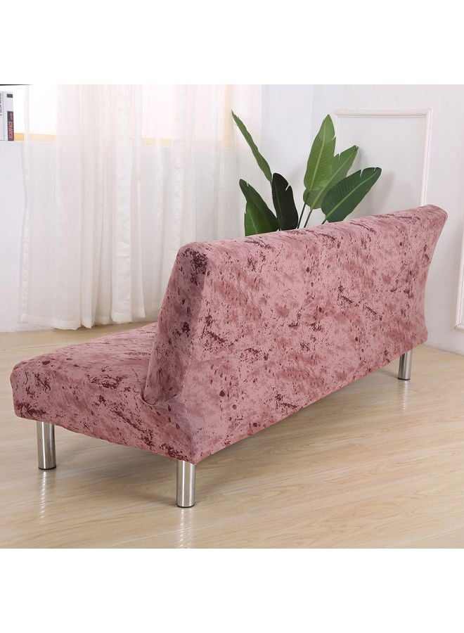 إسكدنيا 3-Seater Armless Sofa Slipcover Brick Red - Image 4