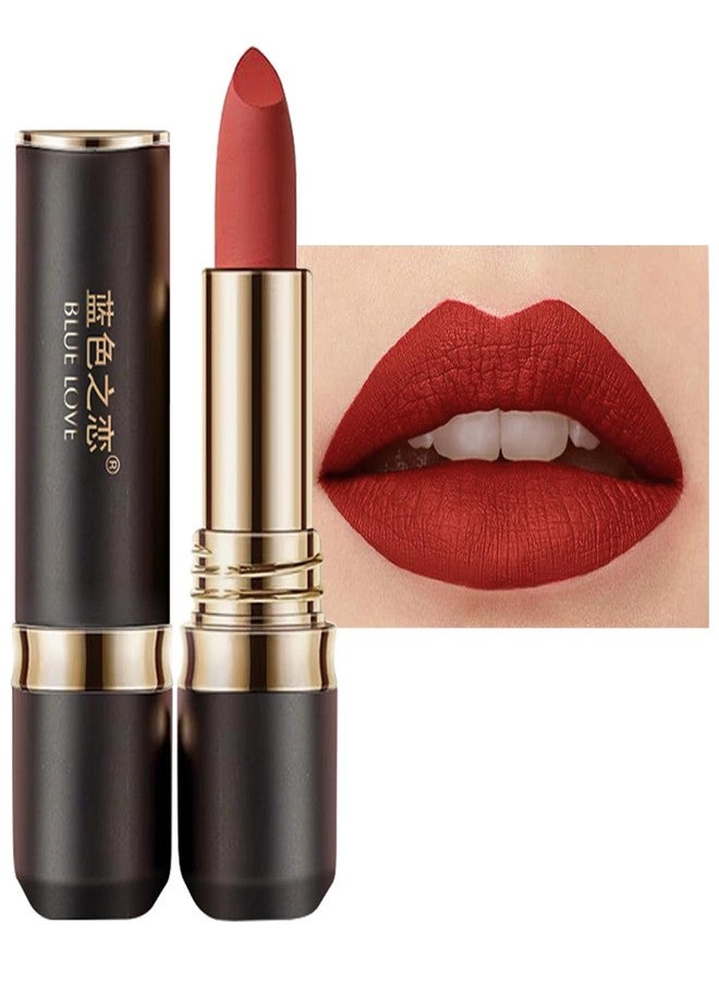 BLUE LOVE Long Lasting Lipstick - Proof Transfer-Resistant, Hydrating Formula for All-Day Wear - Essential Lip Makeup for Women (03 Brownish Red) - Image 1